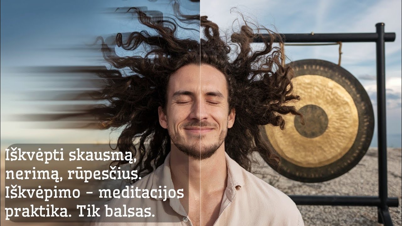 Iškvėpti skausmą, nerimą, rūpesčius. Iškvėpimo praktika. Tik balsas.