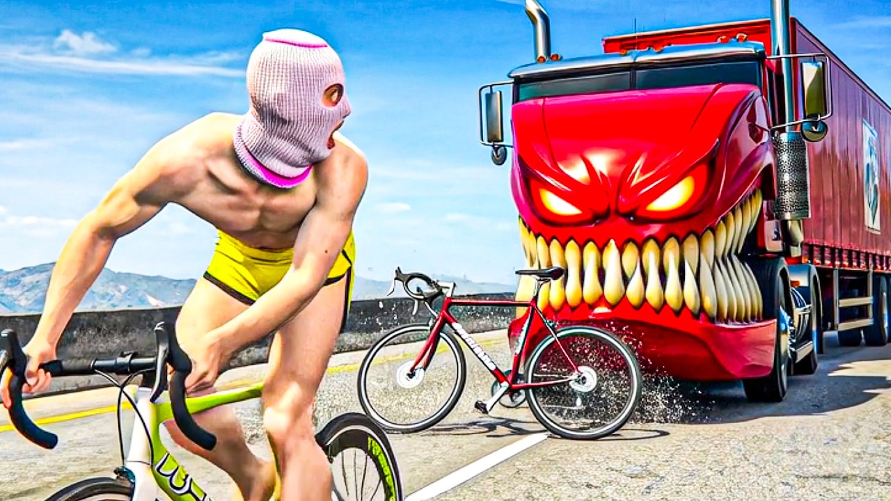 SURVIVRE A UN CAMION FOU 3 sur GTA 5 (fou rire avec LaSalle et Unwin)