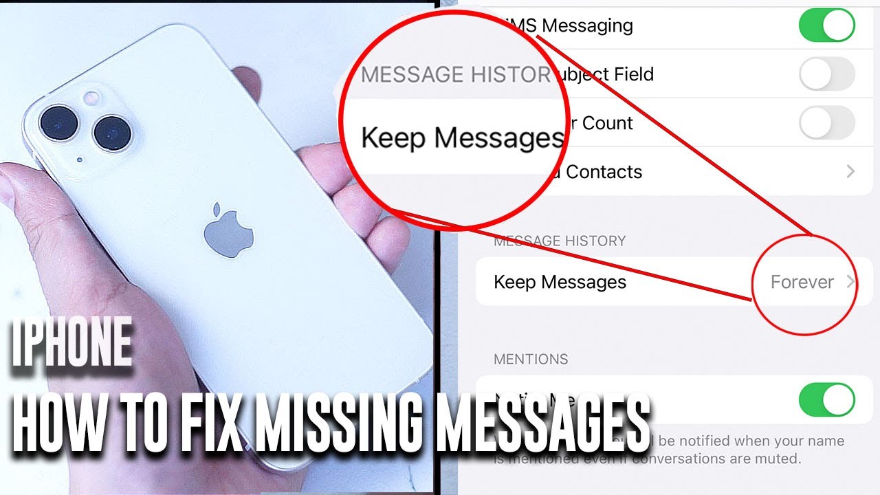 iPhone Tutorial | How to fix missing messages