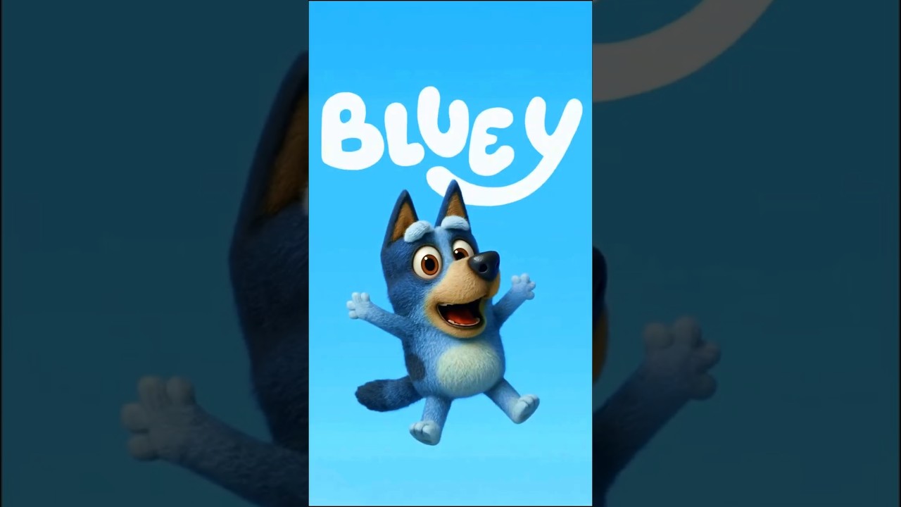 Bluey Characters Brought to Life 💙🐾 #bluey #blueyfanart #cartoon #kids