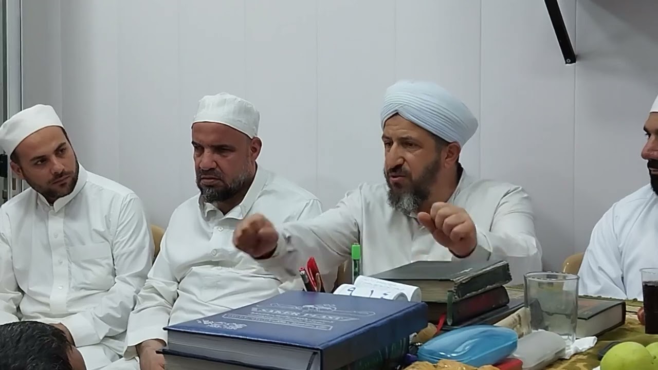 جلسة طيبة بزيارة الشيخ حسان الهندي الدمشقي لمسجد النور وعدد من أهل العلم بدمشق وحلب