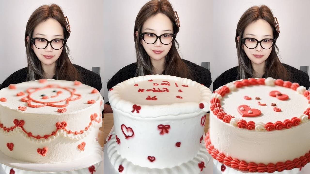 Asmr🍰Eating 🍰 (Soft And Waxy Sound) 크림丨먹방丨Mukbang丨Satisfying丨Eatings