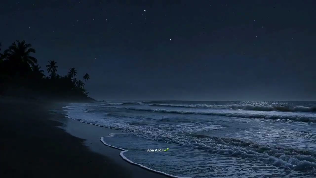 Midnight Ocean Whispers 🌙 | Deep Sleep ASMR @AbaRumaisha 