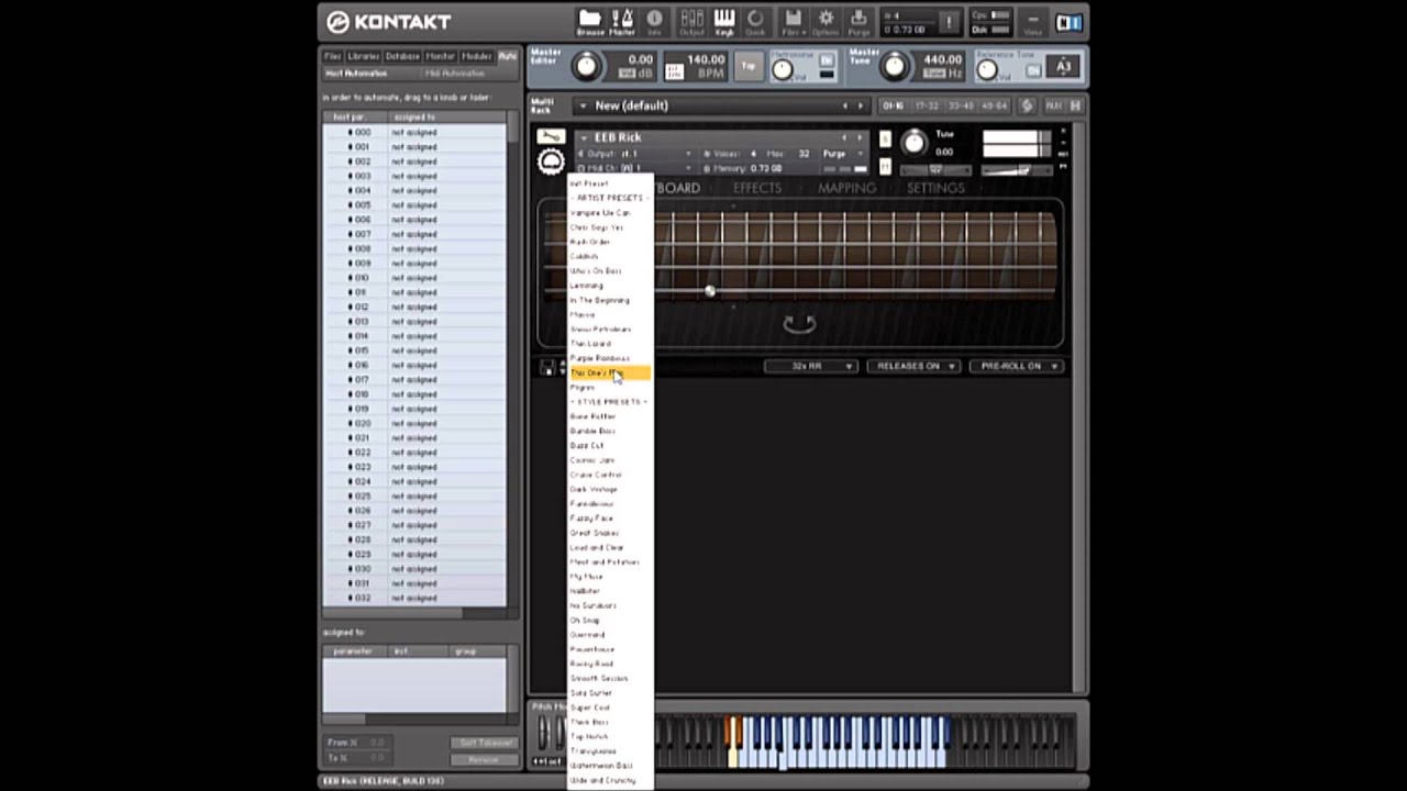 Evolution Electric Bass Rick - Preset Demo
