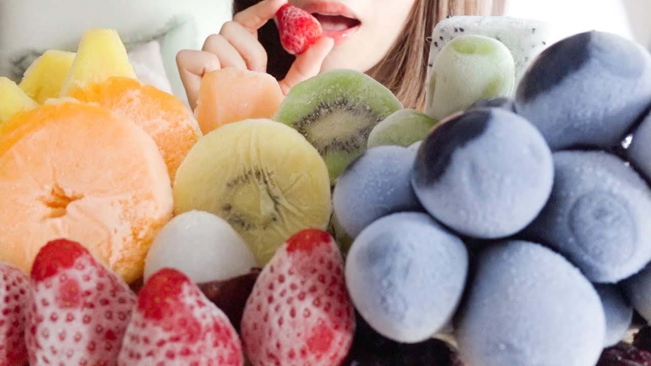 【咀嚼音】フローズンフルーツを食べる【ASMR/EATINGSOUNDS】冷凍フルーツ