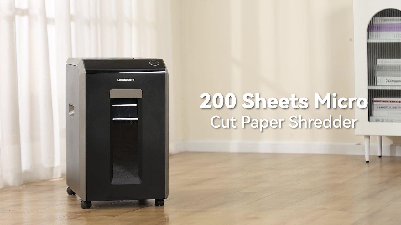 200 Sheets Micro Cut Paper Shredder