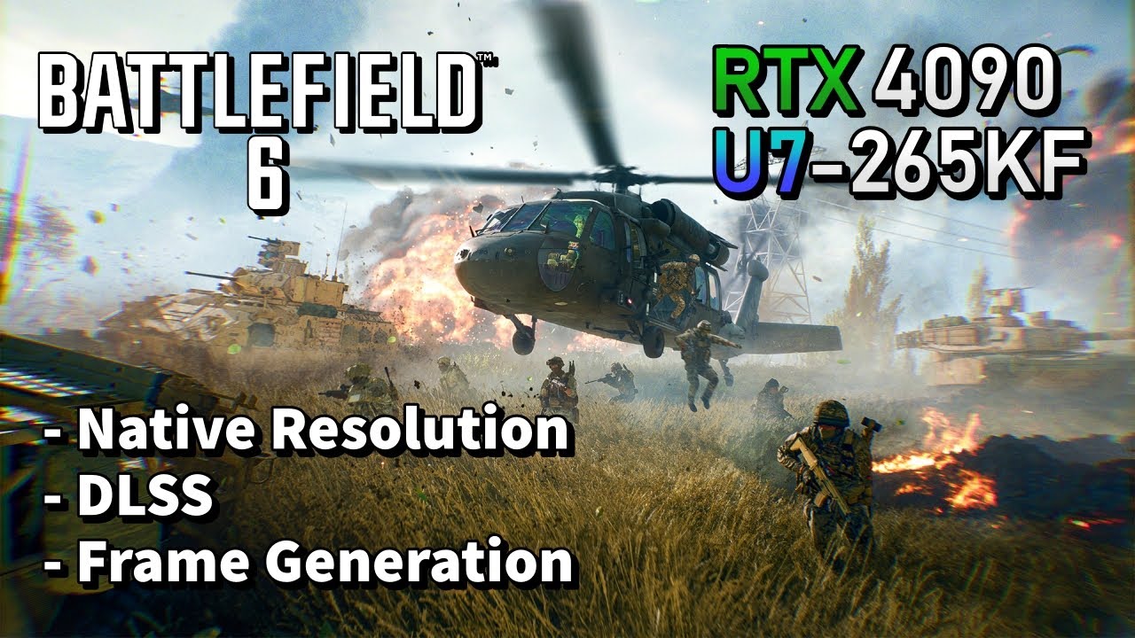 Battlefield 6 RTX 4090 - 1440p | 4K (Native | DLSS | Frame Generation)