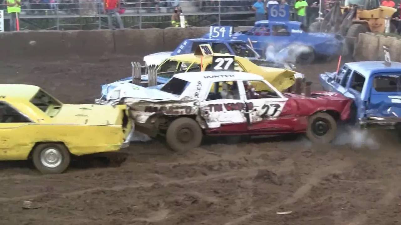 Pine City Mn 2016 Fri/Sat Full Size Stock Cars demo derby