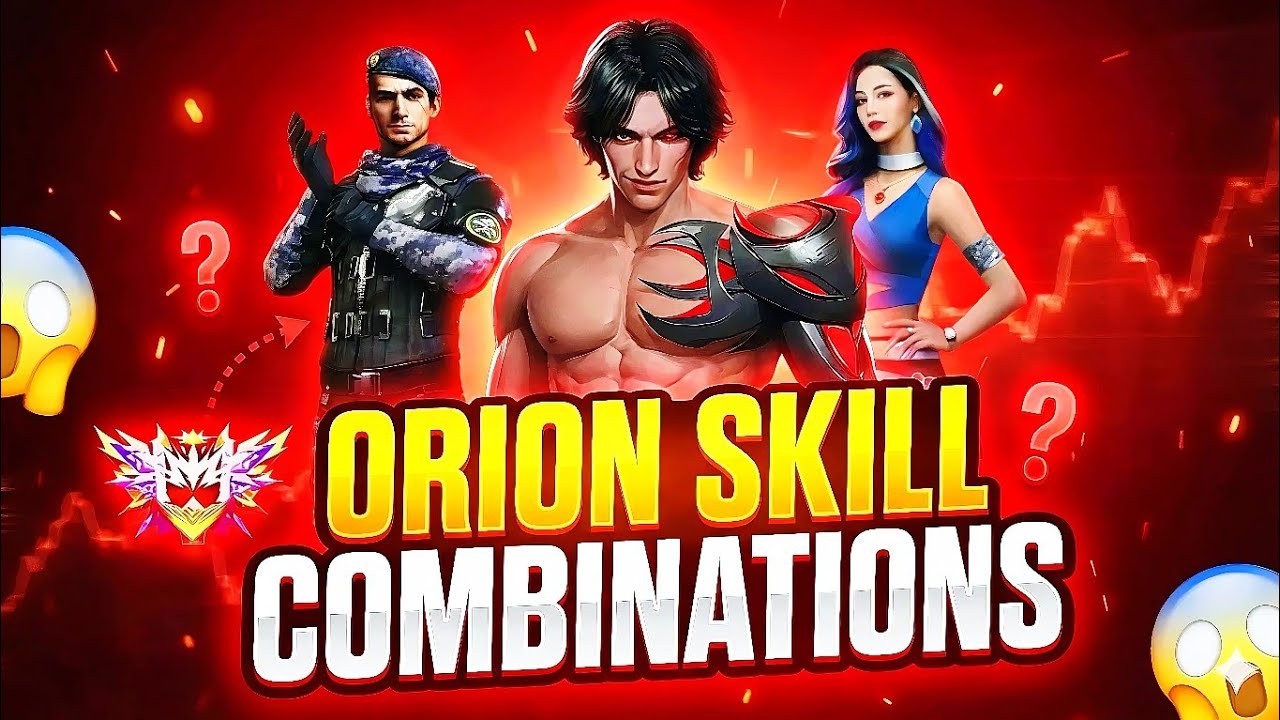 Orion Character 1 vs 4 😱 Skill Combination ||  Orion Character Best Character Skill 🔥