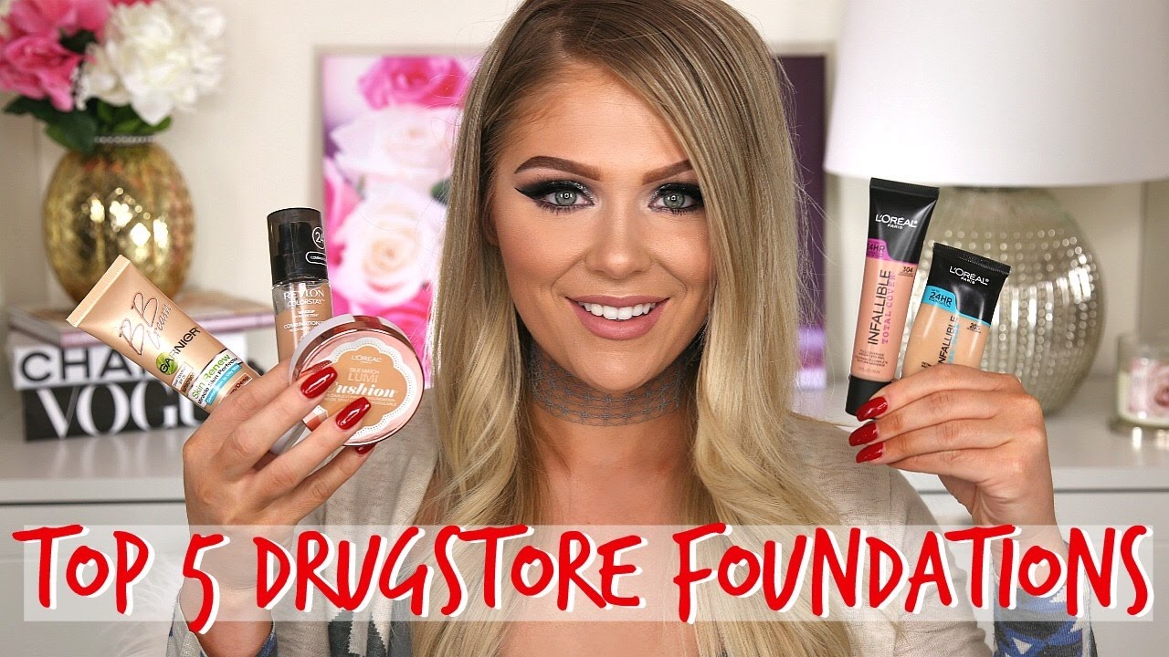 TOP 5 DRUGSTORE FOUNDATIONS 2017