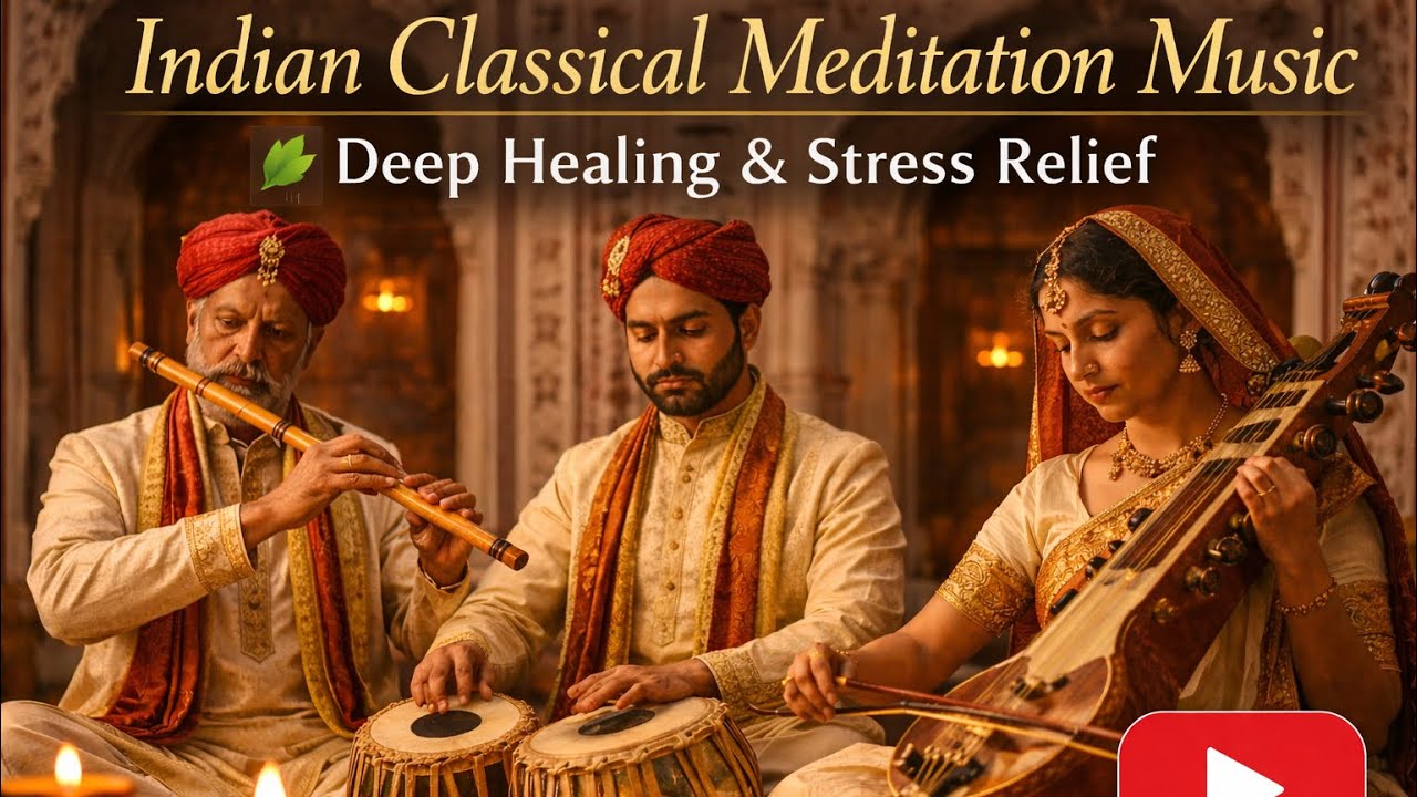 Indian Classical Meditation Music 🌿 Deep Healing & Stress Relief 