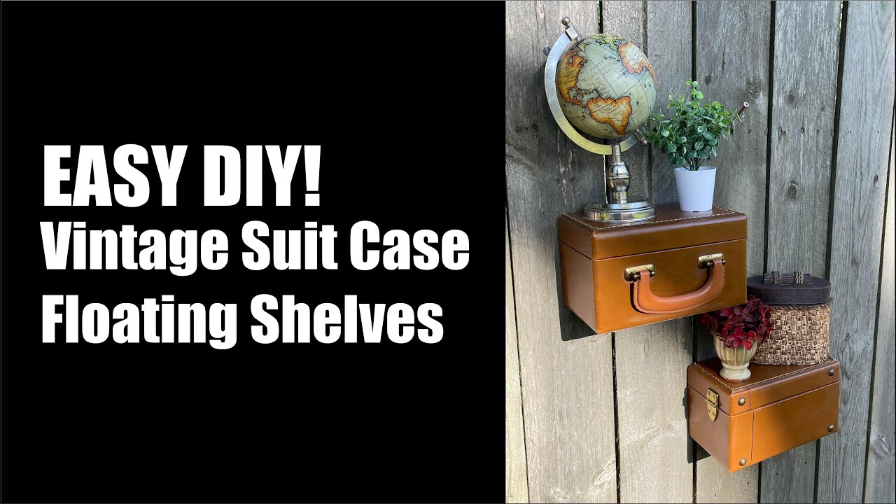 Vintage Suitcase Floating Shelves