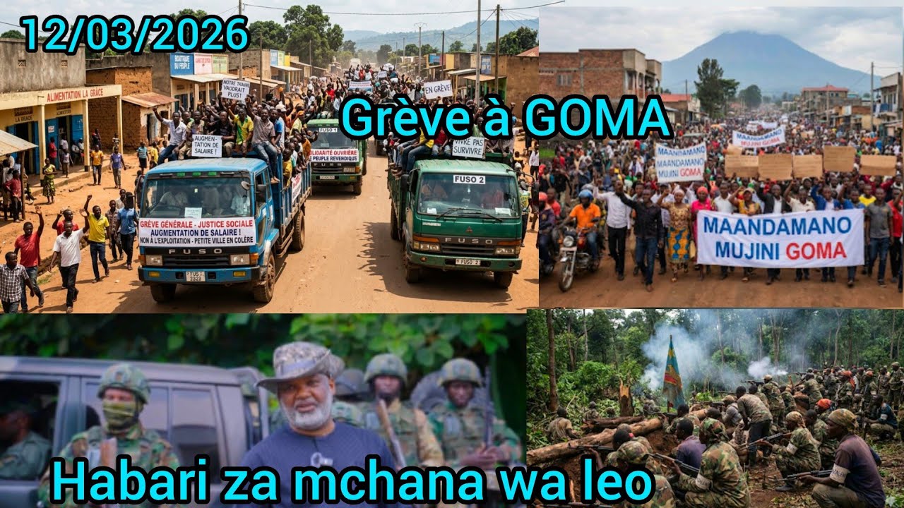 12/03 HIZI HAPA HABARI ZA KWELI KUUSU MAANDAMANO MJINI GOMA/KONA ZOTE FAHAMU YANAYO ENDELEA HUKO