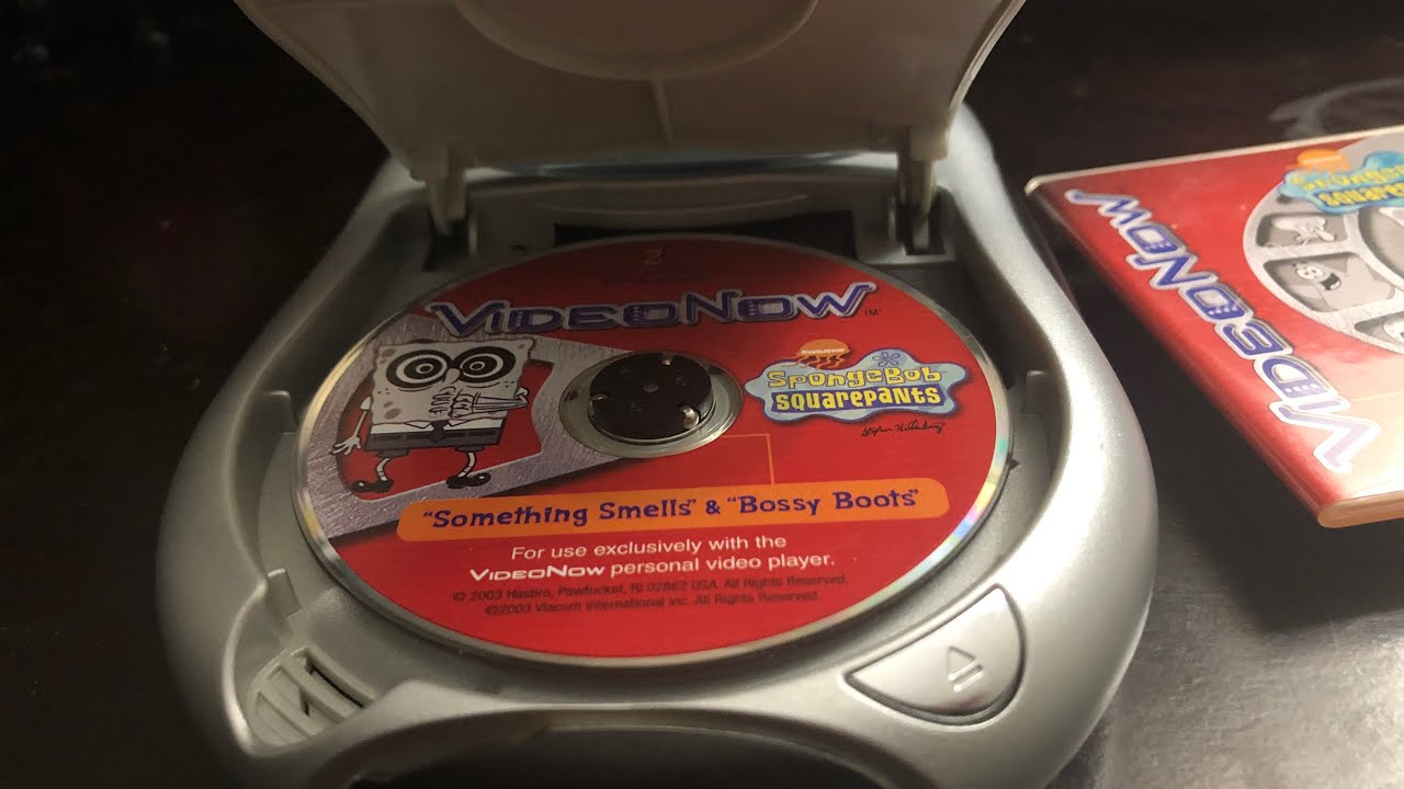 VideoNow Player + 3 Spongebob Discs Unboxing