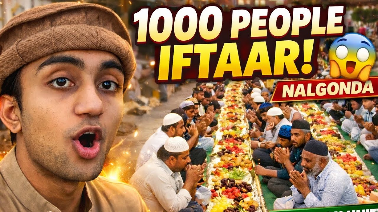 1000 People Iftar Party in Nalgonda 🕌 | Biggest Ramadan Gathering Vlog!