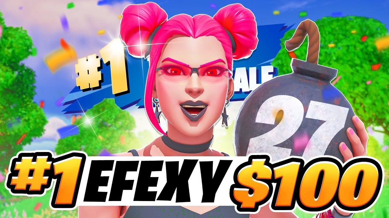 🏆 1ST PLACE SOLO VICTORY CASH CUP (27 KILL WIN)  + 100$ 🏆 | Efexy