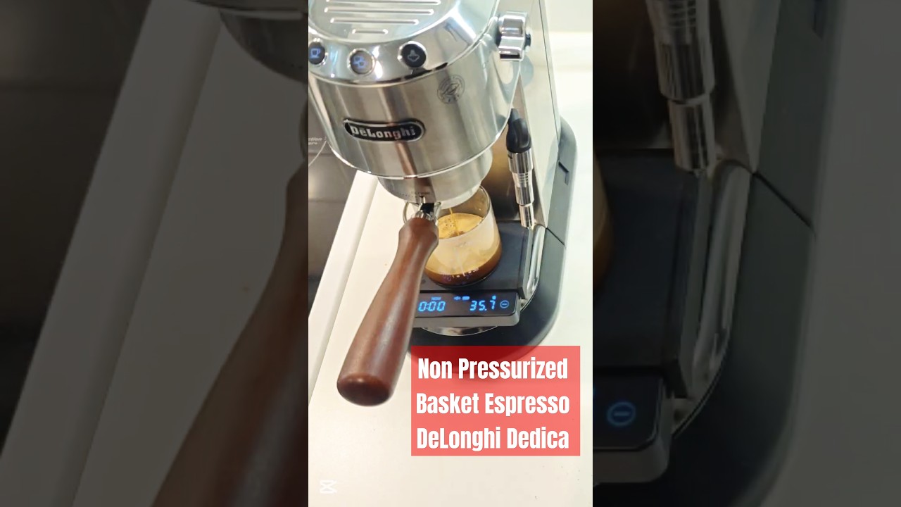 Non-Pressurized Basket Espresso 🥃 Delonghi Dedica EC685 ASMR
