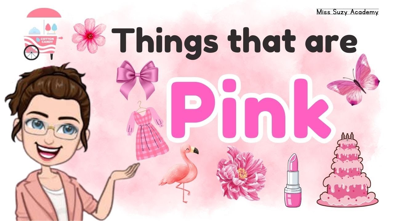 THINGS THAT ARE PINK | Learning Colors for Kids | Pink Color Objects