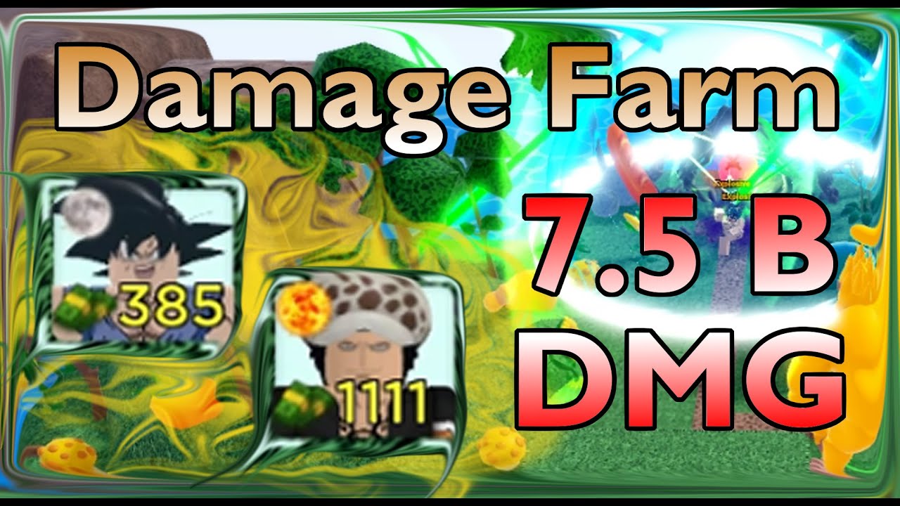 Damage Farm with Golden Ape Goku and Law | All Star Tower Defense