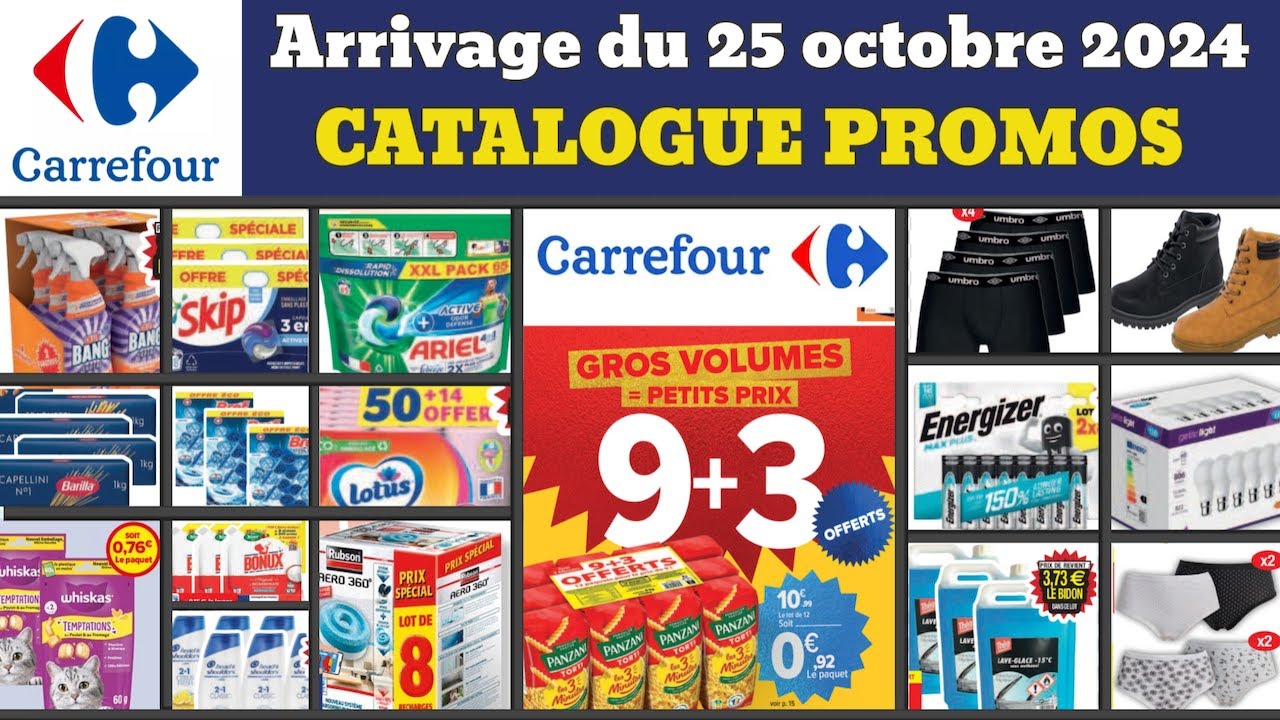 catalogue CARREFOUR gros volumes petits prix ✅ du 25 octobre au 9 novembre 2024 🔥 promos deals pub
