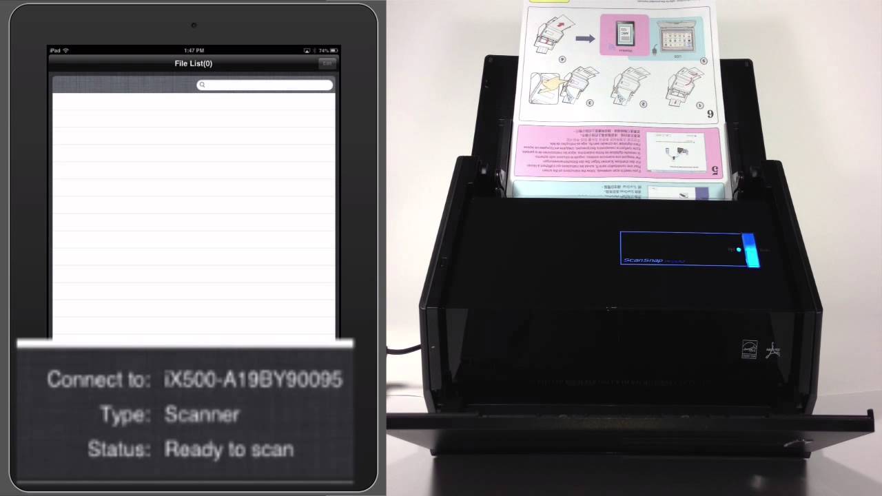 ScanSnap iX500 Wireless Scanning