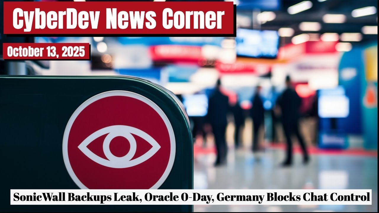CDNC S2, эпизод 1: утечка резервных копий SonicWall, уязвимость Oracle 0-Day, Германия блокирует ...