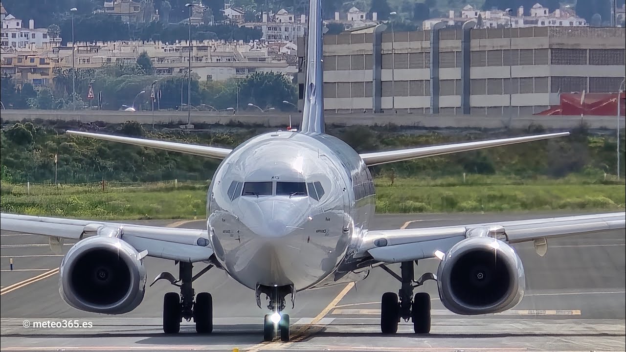 Departures at Malaga Airport - Spectacular Close-Ups