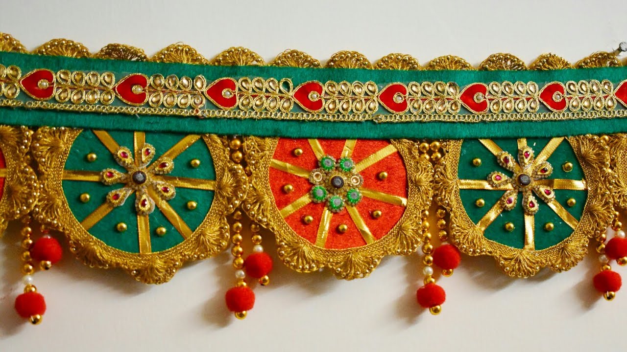 Designer Toran Making 11 / DIY/ Bandarwal / Out of waste