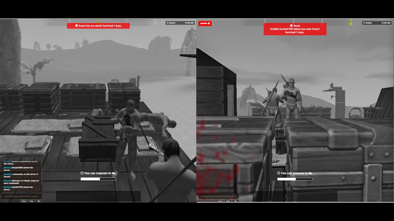 một ngày bình thường đi farm sắt, Tribals io