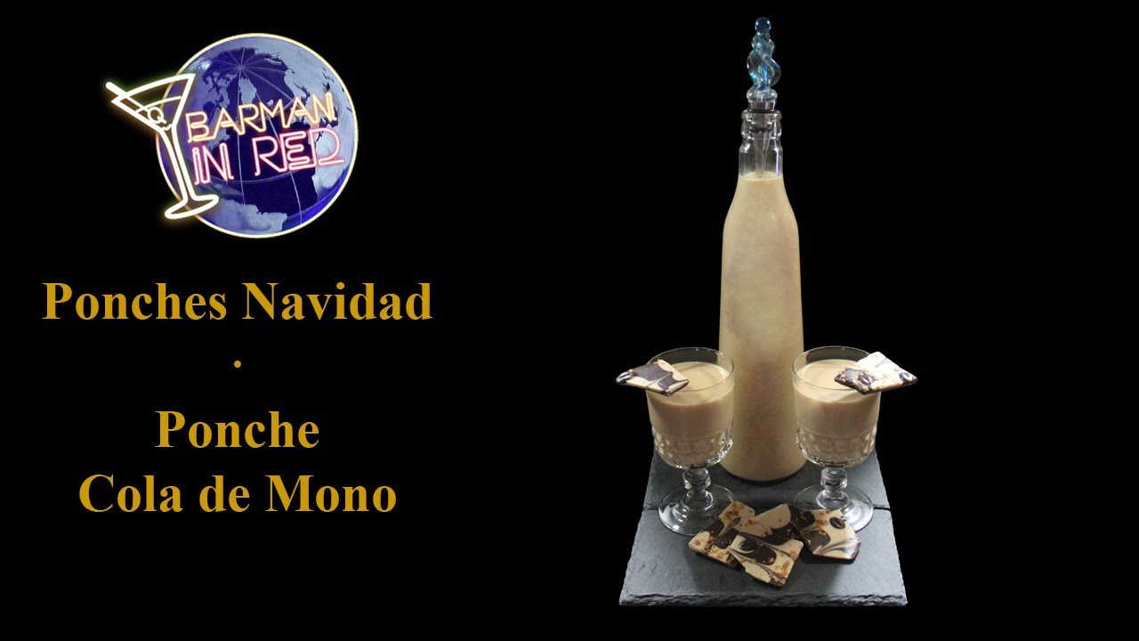 BEBIDAS PARA NAVIDAD · PONCHE COLA DE MONO 🎄