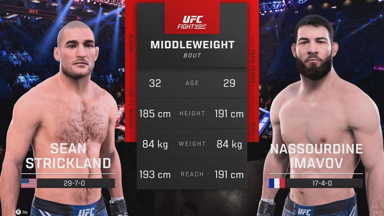 UFC Fight Night: Sean Stickland vs Nassourdine Imavov | FULL FIGHT
