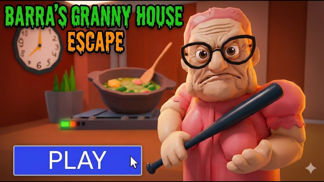 ESCAPING BARRA’S GRANNY HOUSE… SHE GOT ANGRY 😱 (Roblox)