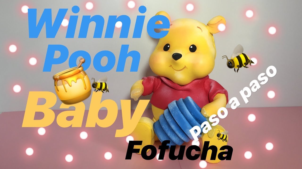 Fofucha WINNIE POOH baby ( manualidades con GOMA EVA)
