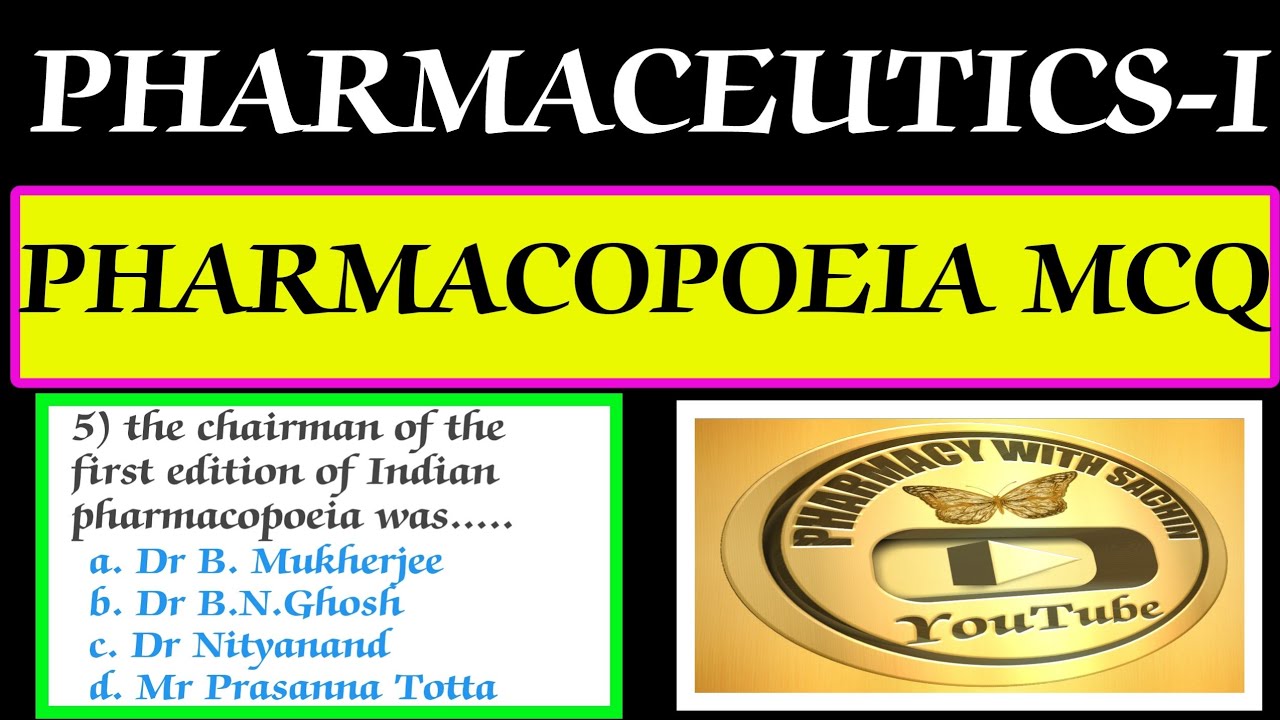 Pharmacopoeia mcq||Indian pharmacopoeia mcq questions|Introduction to pharmacopoeia|#pharmaceutics