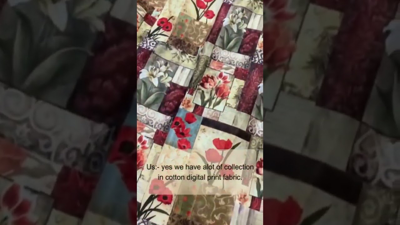 🌺COTTON DIGITAL PRINT FABRIC .👌👍(mobile: 9625242165, 9205192165) DESIGNER FABRICS SINCE 1938