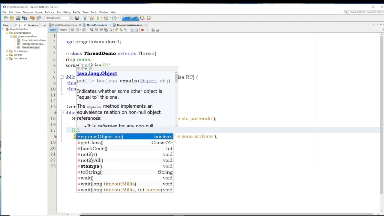Gestione dei processi-#11 Java: Sincronizzazione processi
