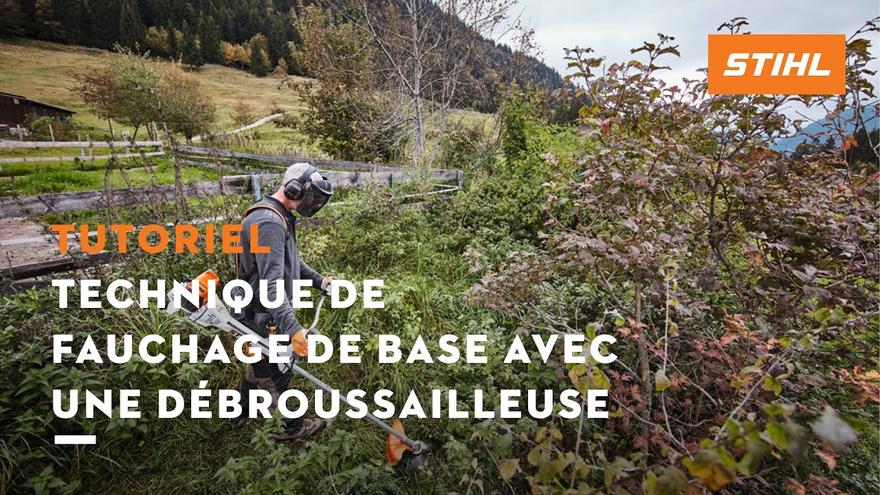 Tutoriel d&eacute;broussailleuse n&deg; 9 &ndash; Technique de fauchage de base