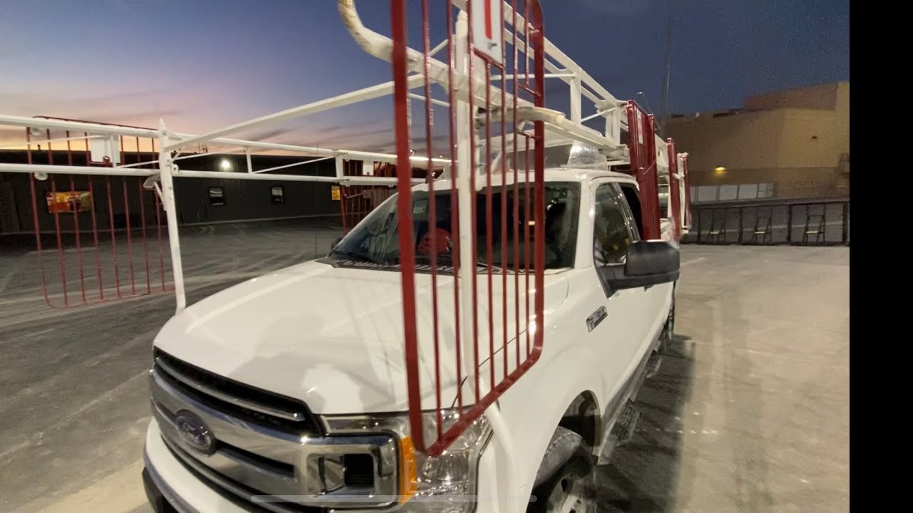 Riding in a Harness Racing Starting Gate Truck