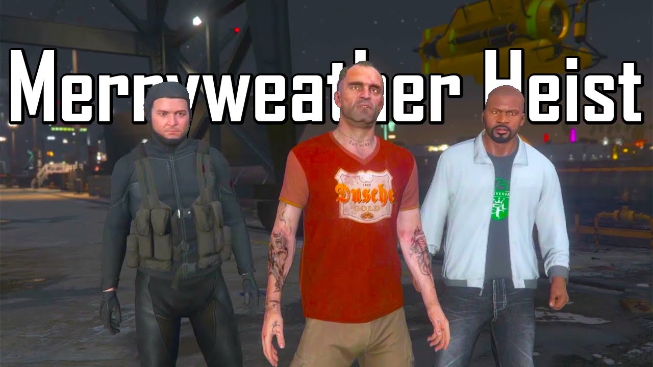 GTA 5 - The Merryweather Heist (Offshore vs Freighter)