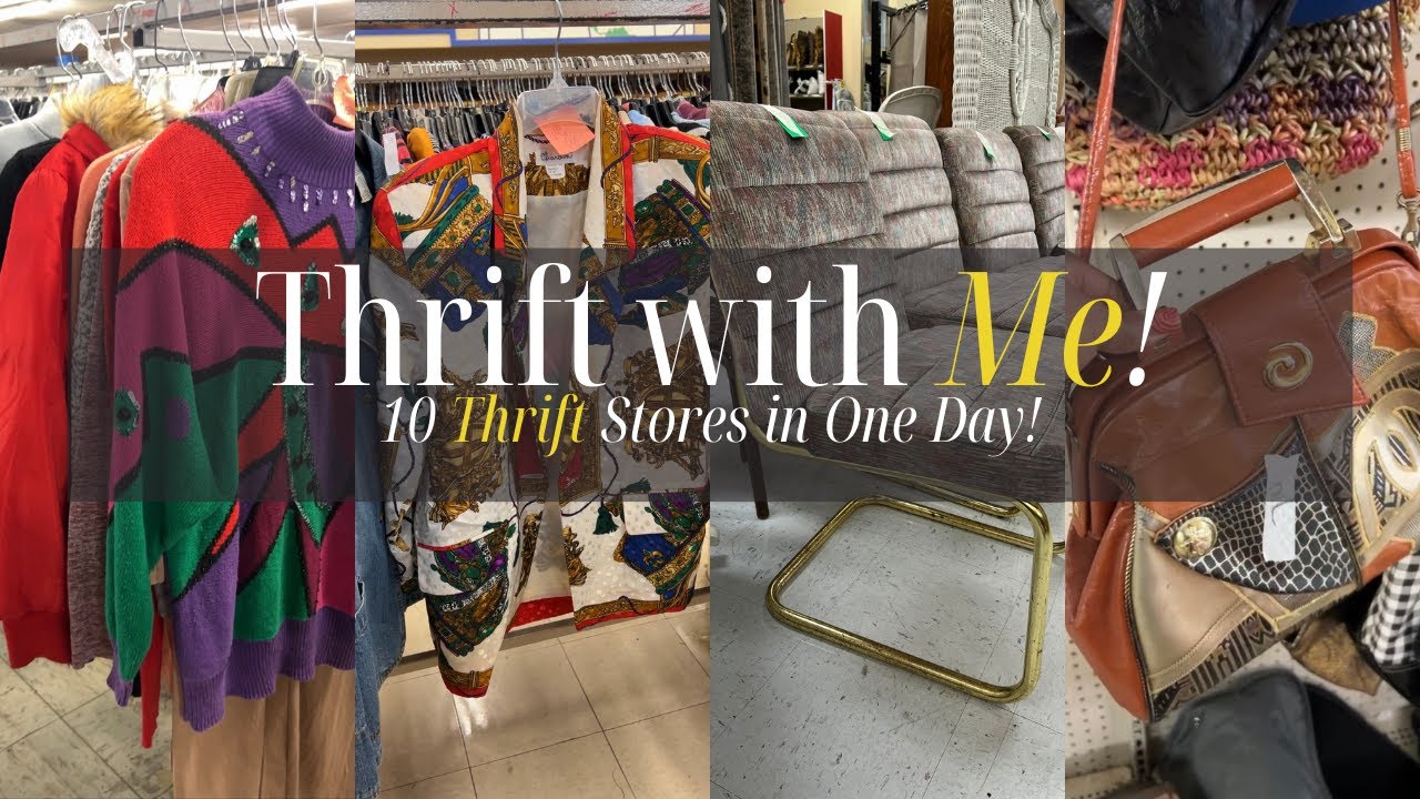 10 Thrift Stores in One Day | Thrift with Me | Alabama Thrifting | Dining Room Makeover