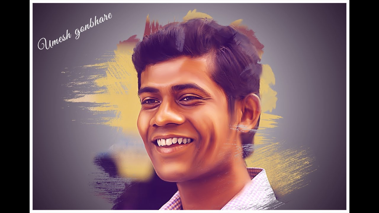 umesh Smudge painting with portrait brush effects in photoshop by vikas shirode