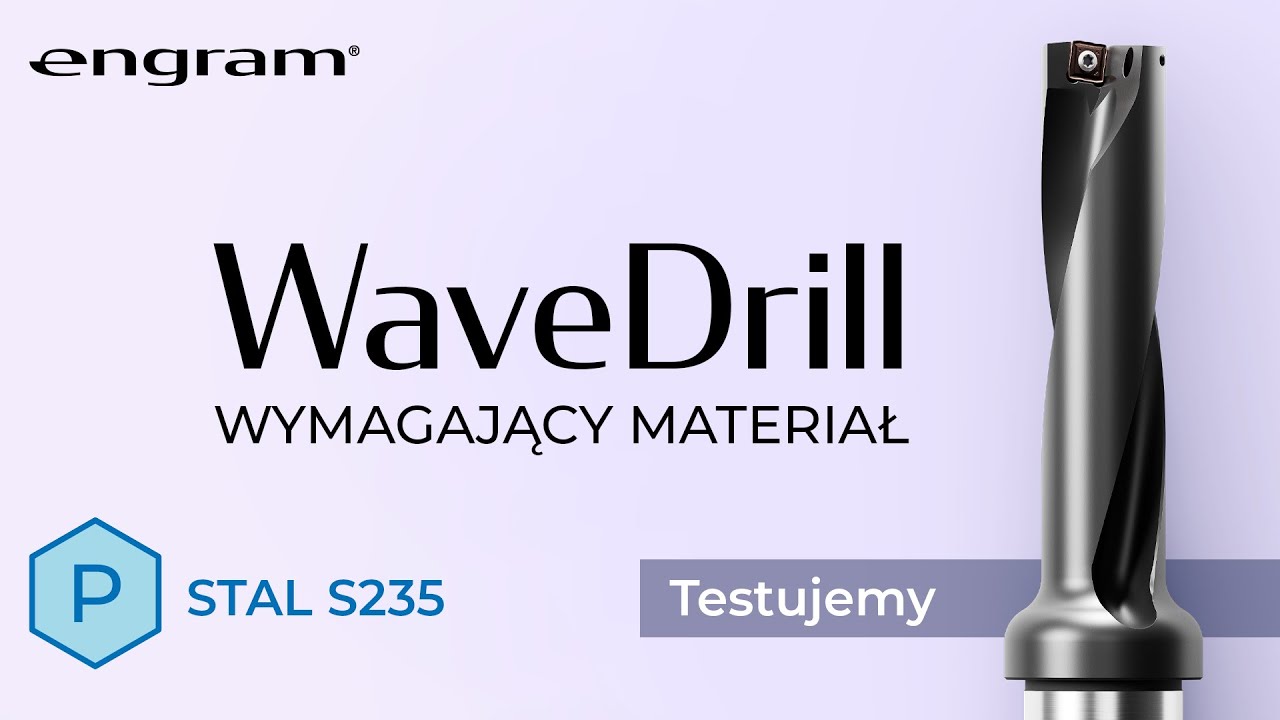 Wymagające wiercenie CNC w stali S235 - czyli wiertło składane WaveDrill w akcji.