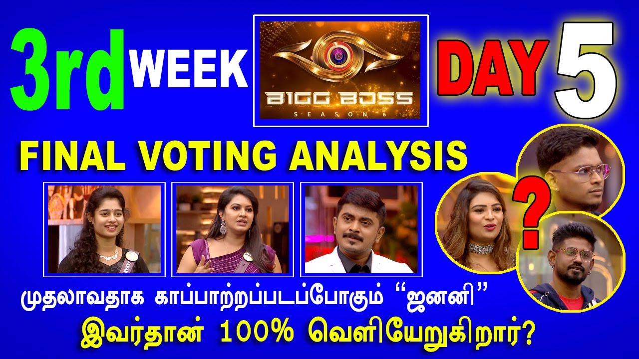 Bigg Boss Ultimate Vote (Online Voting) Season |big boss tamil eviction list contestants vote result
