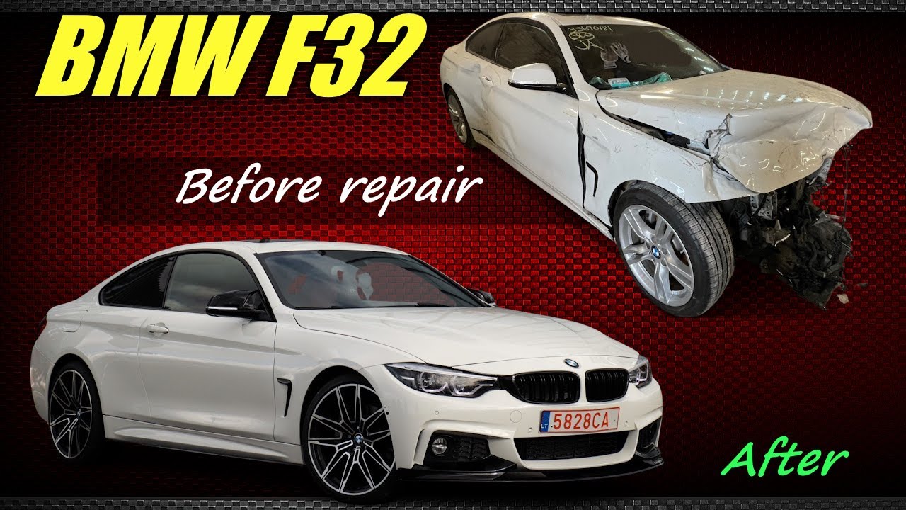 rebuild Body of a salvaged BMW F32 | bmw f32 body repair