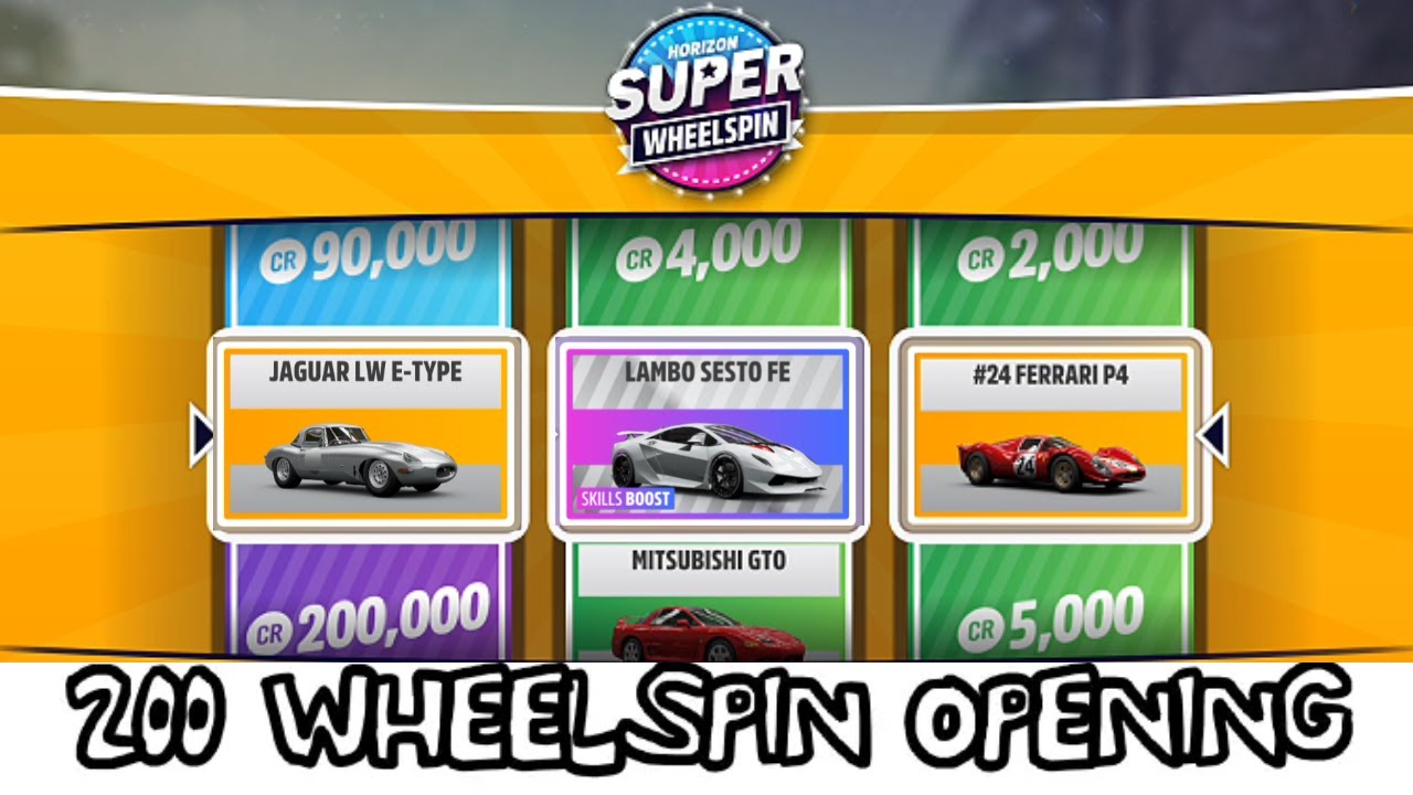 I Opened 200 Wheelspins In Forza Horizon 5!