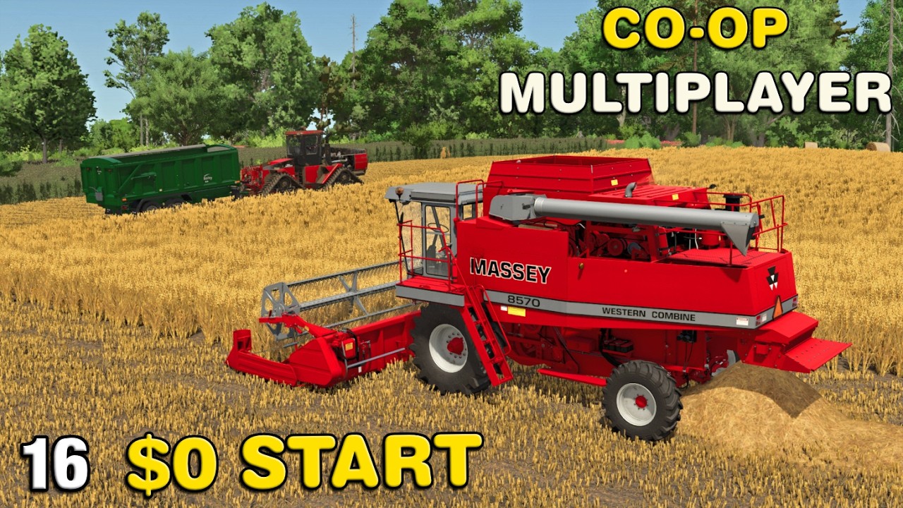 FIRST JOB FOR THE NEW COMBINE BUT NOT EVERYTING WENT TO PLAN CO-OP Multiplayer Survival4X FS25 Ep16