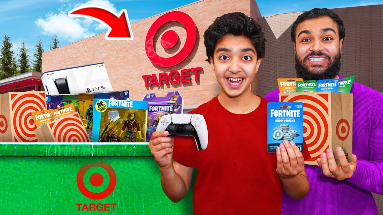 Мы нашли В-БАКСЫ и КАРТЫ FORTNITE, роясь в мусорке в TARGET! (НАХОДКА С ДЖЕКПОТОМ!)
