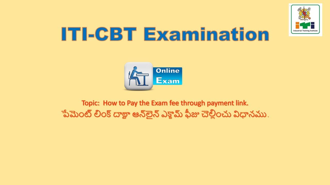 How to Pay ITI Online Exam fee through Payment link