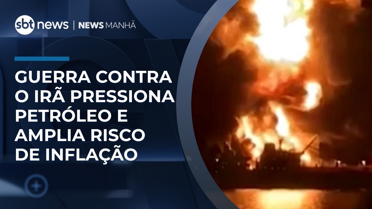 Guerra contra o Irã pressiona petróleo e amplia risco de inflação global | #NewsManhã