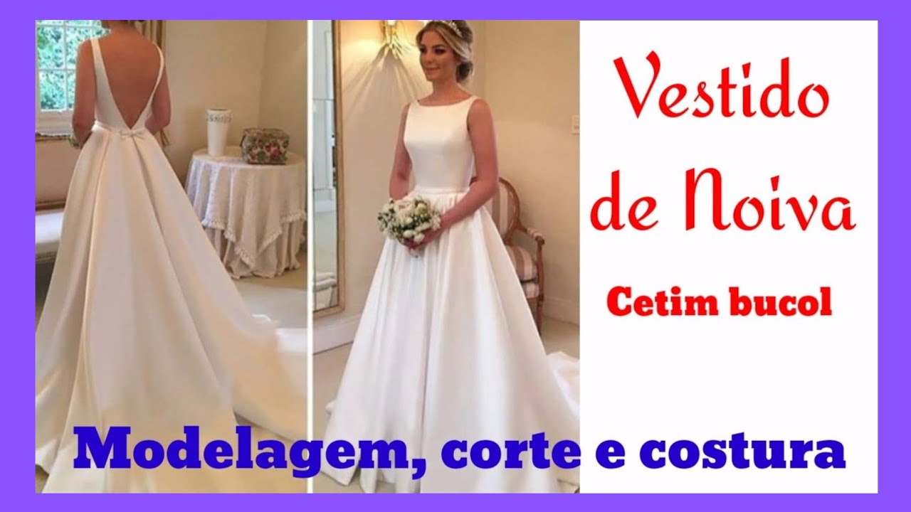 ✅️ DIY Como fazer Vestido de Noiva_Vestido de Casamento_Costura Passo a Passo Gisleide Novelo